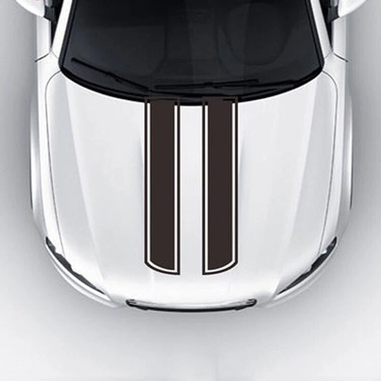 Racing Sports Stripe SUV Car Hood Body Bonnet Side Strips Vinyl Sticker Decal 2X - Image 2 of 4