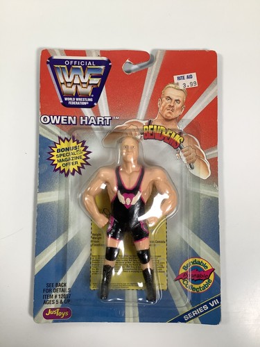 WWF Bend-ems Owen Hart - on original card - rare f...