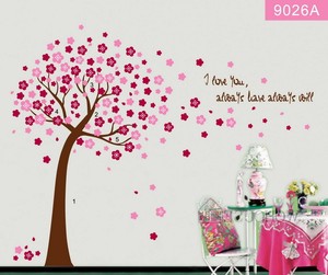 Kids Peach Blossom Large Flower Tree Wall Art Decals
