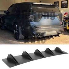 For Ford Explorer ST Rear Diffuser 10 Fins Bumper Lip Splitter Spoiler Body Kits