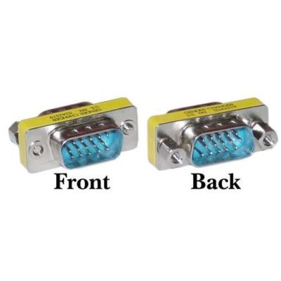 New 15-Pin VGA SVGA HD15 Male to Male Gender Changer Coupler Adapter Converter