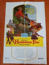 HUCKLEBERRY FINN Paul WInfield Korman ORIGINAL 1974 ONE SHEET MOVIE POSTER 27x41