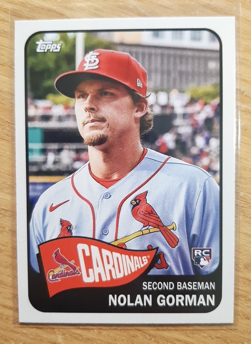 2023 TOPPS ARCHIVES NOLAN GORMAN ROOKIE #116 ST. LOUIS CARDINALS