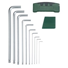 Allen Key Set 10pc Extra Long  Metric with Ball End Hex Keys With Torque Handle