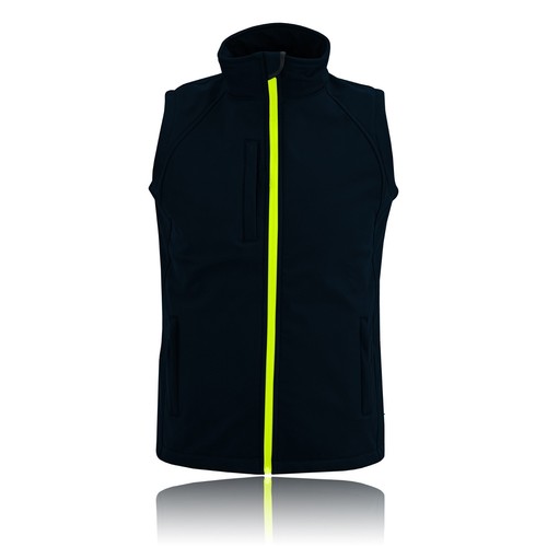 Mens Softshell Bodywarmer Sleeveless Jacket Gilet Body Warmer Work Fleece Lined - 第 1/7 張圖片
