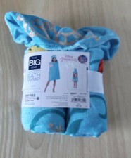 DISNEY PRINCESS ARIEL HOODED TOWEL - MERMAID - BATH WRAP - 100 COTTON - NWT