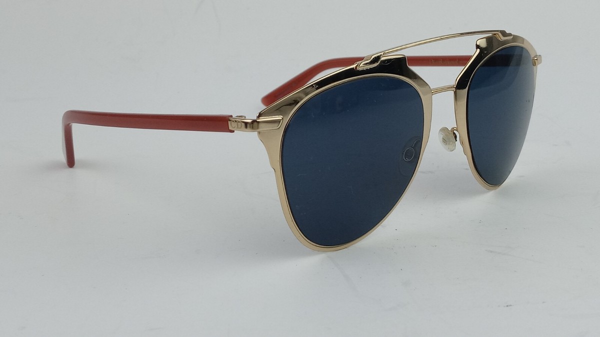 Christian Dior Sunglasses Frame Tuzku Italy Aviator Pilot Gold 52 21 140mm. Used Authentic Christian Dior Aviator Sunglasses NWT | eBay main image 4