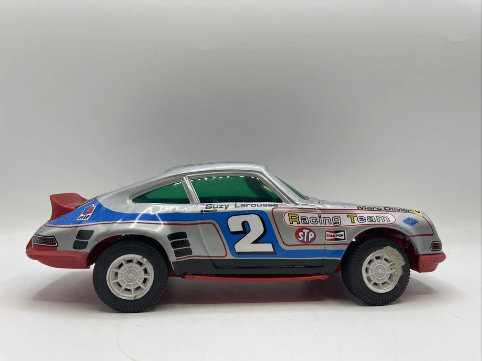 PORSCHE CARRERA RACING N.2 FRICTION TIN TOY JOUSTRA 2231 RARE ELF - Image 3 of 4