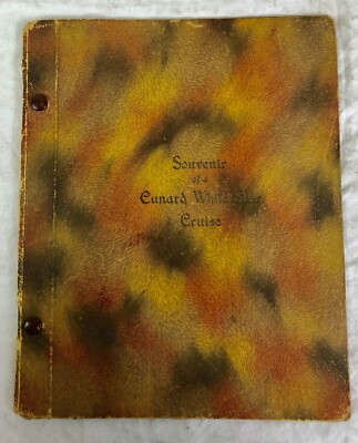 Vintage Cunard White Star Line, RMS Homeric, Fotoalbum, Mittelmeer Kreuzfahrt