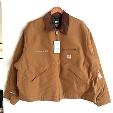 Carhartt J001 Duck Blanket Lined Detroit Jacket Size 3XL Tan