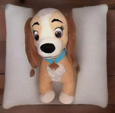 Disney Lady Dog Puppy Plush Stuffed Animal Lady and the Tramp with collar 12 "