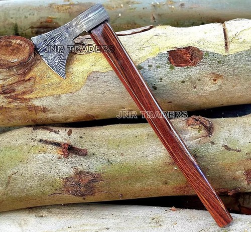 Handmade Damascus Steel Axe Hatchet Tomahawk with Sheath