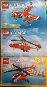 LEGO CREATOR NOTE - 31047 + 31057