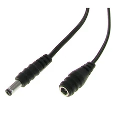 12' 2.1mm x 5.5mm Male to Female DC Power Extension Cable 20AWG