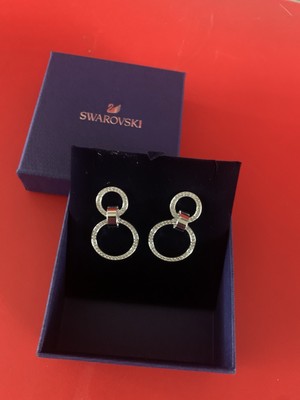 Swarovski Dextera Creolen Weiß Rhodium Neu Originalverpackt  