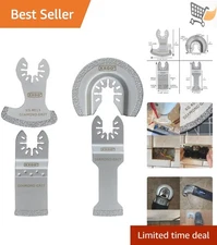 4 Pcs Diamond Blades for Oscillating Multi Tool Grout Removal Tile Repair