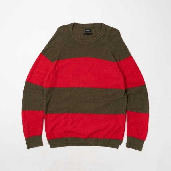 Men Diesel Sweater Khaki Nylon 42 / XL / 50