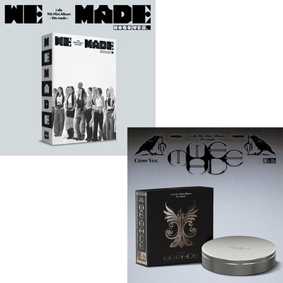 G)I-DLE [WE MADE] 9th Mini Album MONO/CROW Ver/Mini CD+POSTER+2