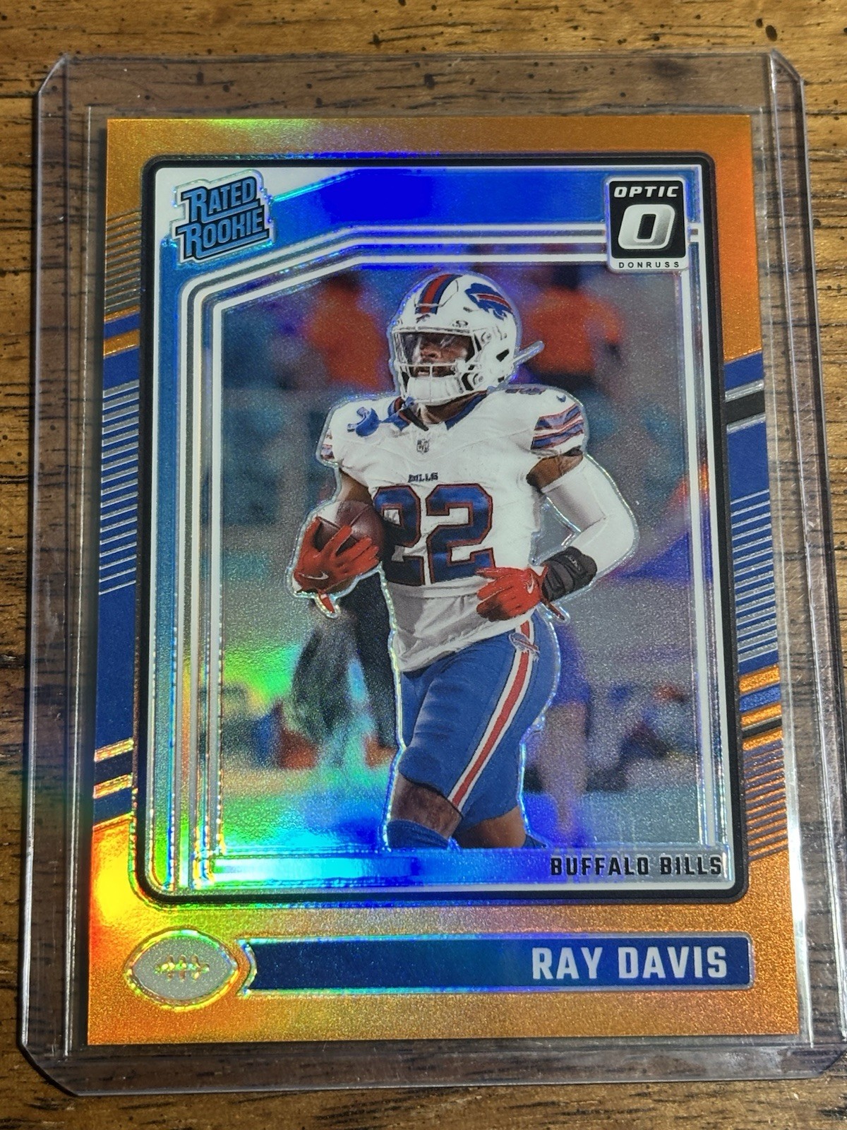 2024 Panini Donruss Optic - Rated Rookie Ray Davis #283 Orange Prizm /249 (RC)
