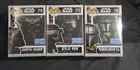 Funko Pop Star Wars Impressions Lot Darth Vader, Kylo Ren, Mandalorian New