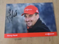 Georg Hackl. Orginales Autogramm. Rodeln.  Olympia. Weltcup. Ski. Weltmeister