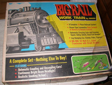 Vintage Marx O 027 1666 Big Rail Work Train Set Vintage w/ Box Smoke Tested