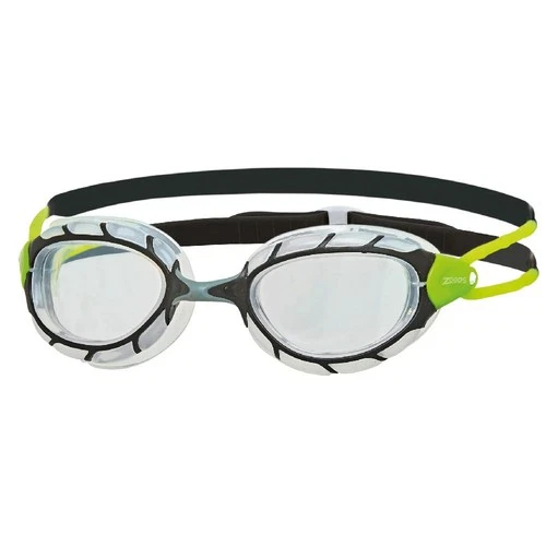 Zoggs Predator Swimming Goggles Unisex Black Lime Regular Fit