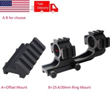45 Degree Offset 5 Slot Mount Adapter/PEPR 25.4 30mm Ring Cantilever Scope Mount