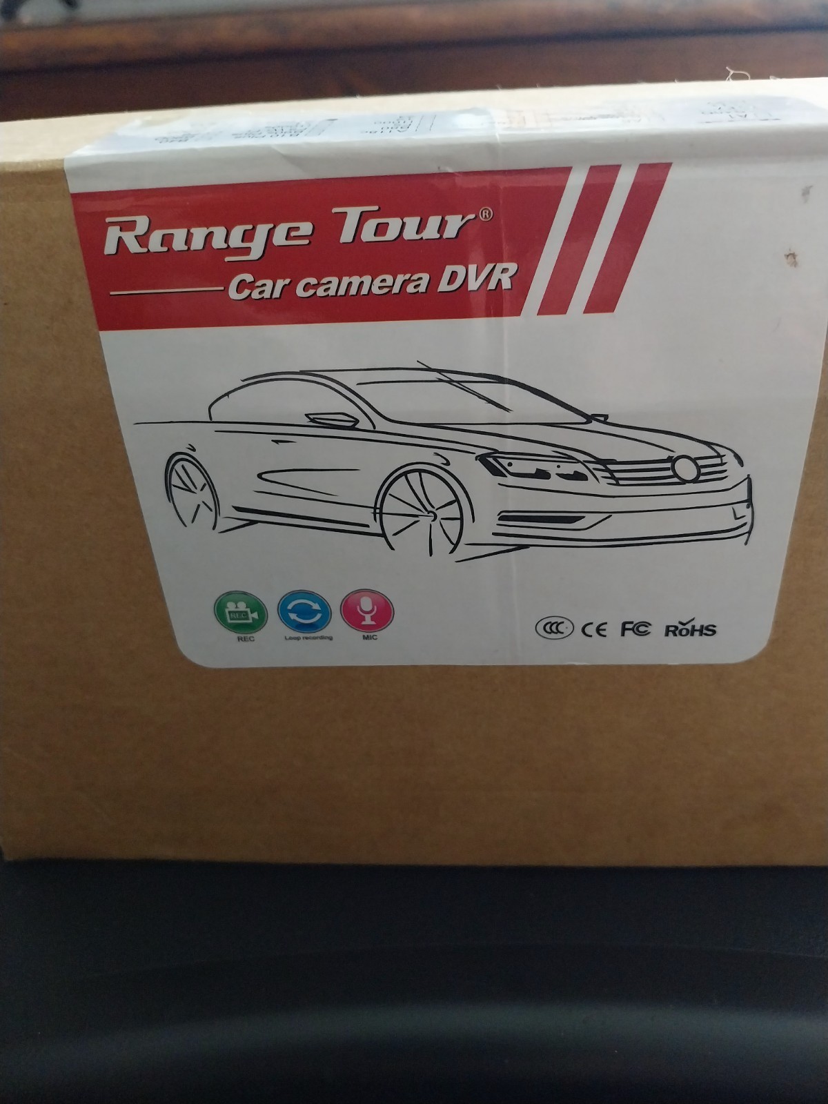Caméra embarquée voiture avant arrière Dashcam HD noire neuve