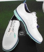 NIB FootJoy Premiere Field Men's Golf Shoe, White, 10.5 Medium, 54557, Blems