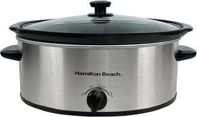 Hamilton Beach 6,5 l Family Favourite Schongarer, silber, 240 W (HBSC070S)