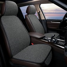 Flax Car Seat Cover Protector Linen Front Rear Back Cushion Protection Pad Mat