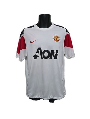 Manchester United Auswärtstrikot 2011/12 Nike AON weiß, Dri-Fit Größe M, X3Y5,31