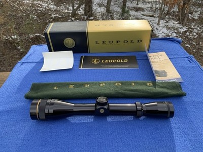 LEUPOLD VX-2 3-9x33mm ULTRALIGHT EFR RIFLE SCOPE  -GLOSS-Duplex- MINT! W/Box