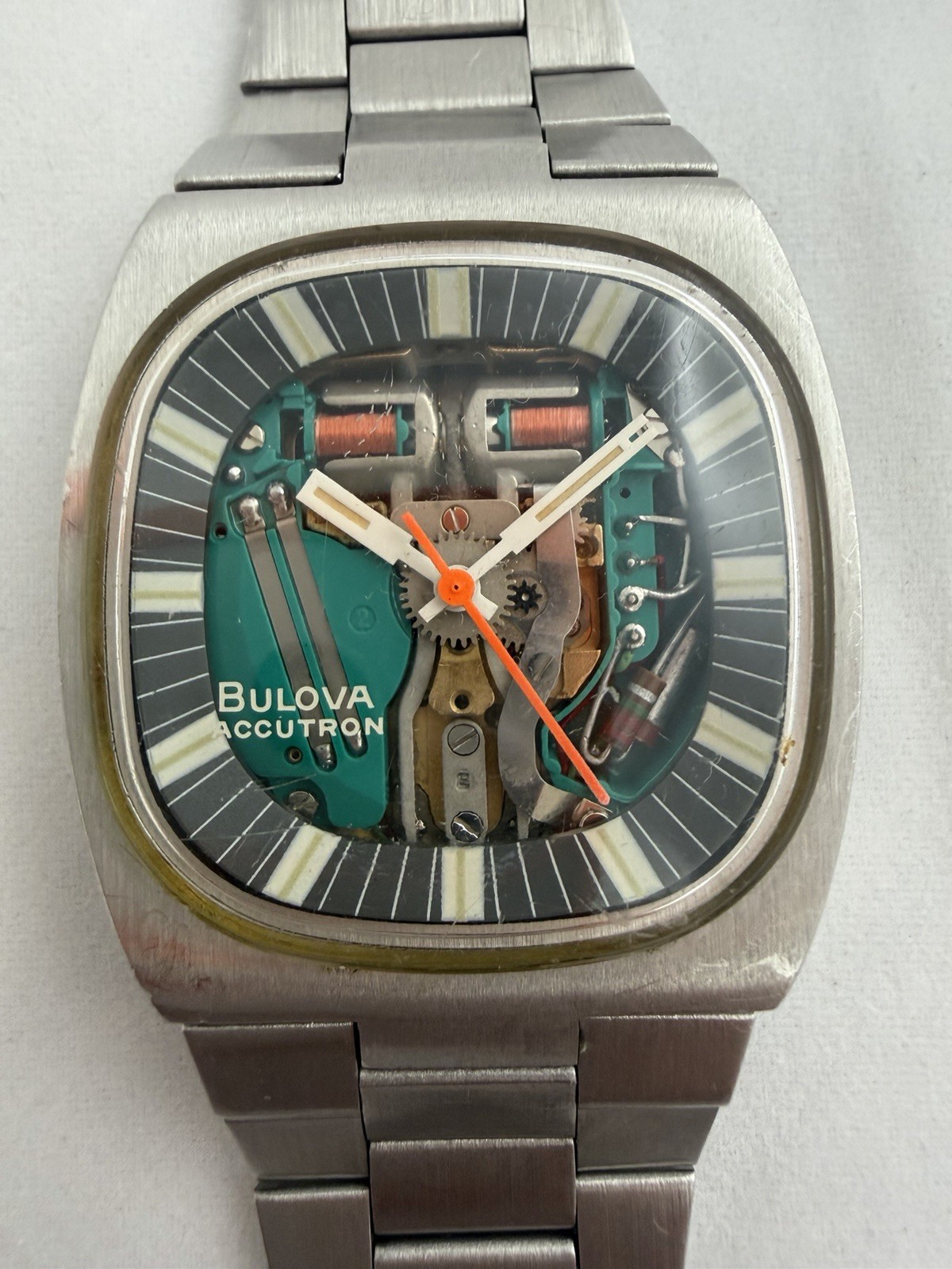 Bulova Accutron 7396 SPACEVIEW c.214 Men's Watch -Nice - Not Running