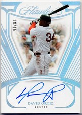 DAVID ORTIZ 2024 PANINI FLAWLESS AUTOGRAPHS #FA-DO 14/15 + BONUSES! HOF!