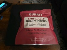 SEALED - CURAIY Pure Himalayan She-Lajit Honey Sticks w/ Organic Honey 30 stix