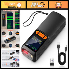 Mini Bluetooth Barcode Scanner - Wireless 2D/1D Reader with LCD Display  Voice,