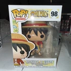 Funko Pop! Animation One Piece Monkey D. Luffy #98 Dented Top Back Left Corner