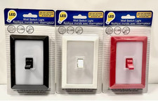 LED Wall Flip Switch Light Shed Torch Battery Night Light Wireless Closets Lamp