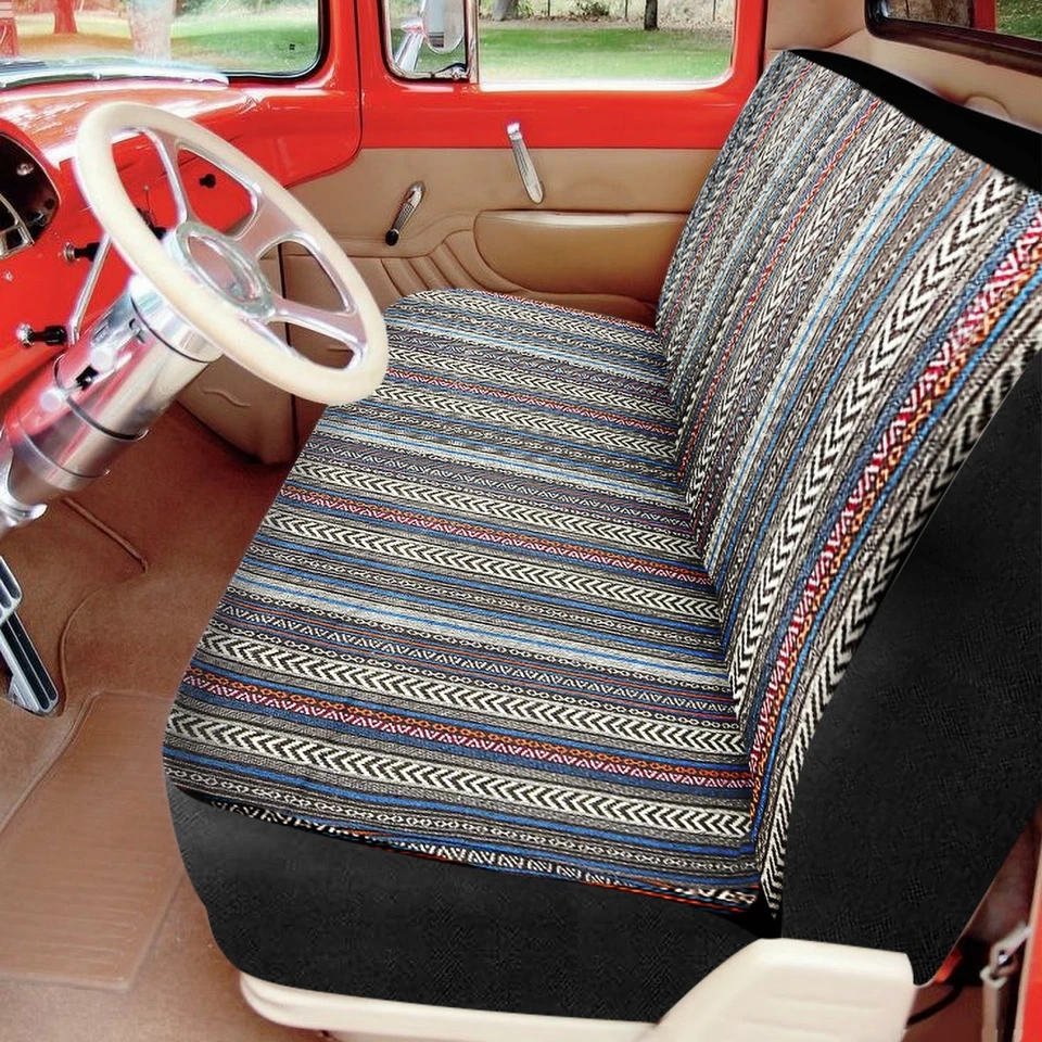 Cubiertas de asiento de banco de tamaño completo para Ford F100 F150 F250 F350 F600 Foto 3 de 4