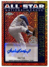 2025 Topps Series 2 Sandy Koufax All-Star Silver Pack Auto SSP 04/10 Dodgers