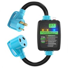 30 Amp RV Surge Protector Adapter Cord Circuit Breaker