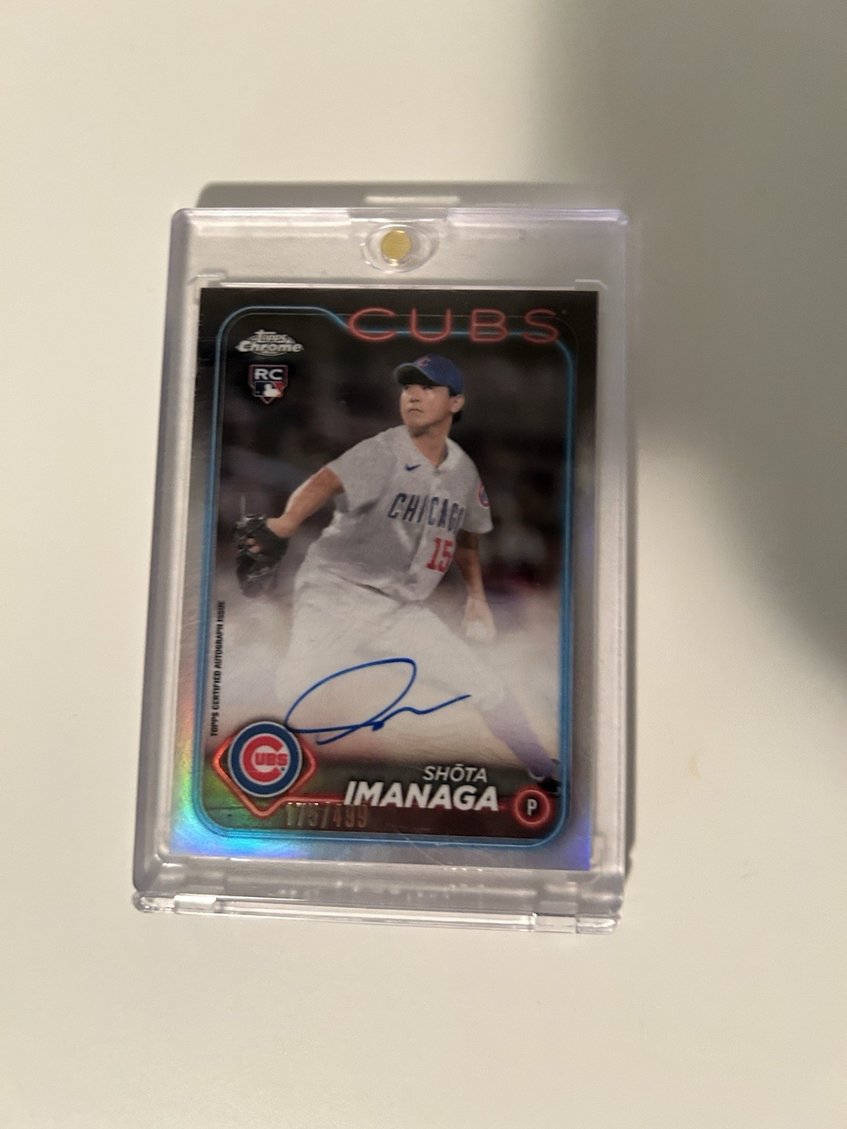 2024 Topps Chrome - Rookie Autographs Shota Imanaga #RA-SI Refractor /499 AU, RC