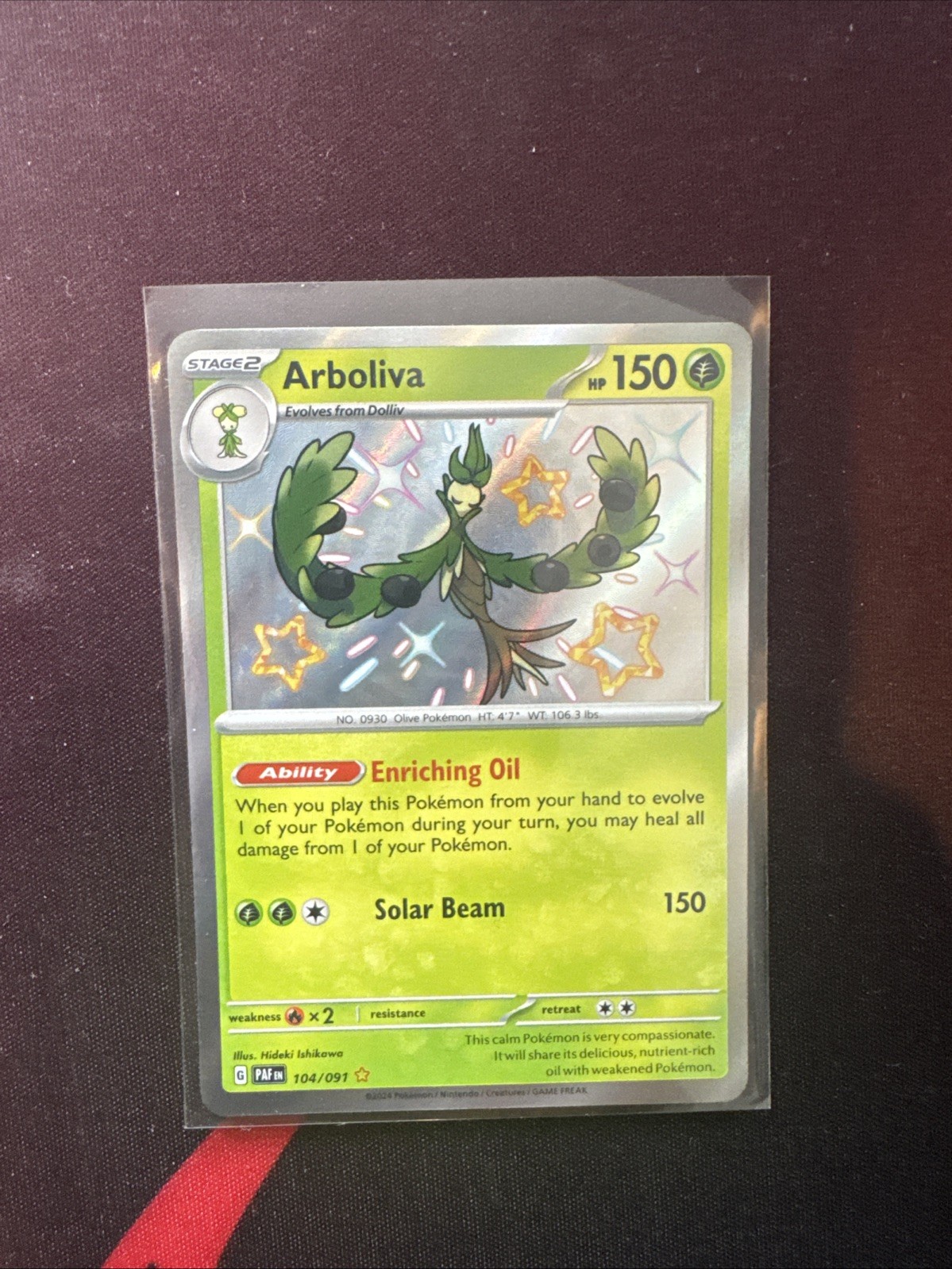 Arboliva 104/091 Sv: Paldean Fates Holo