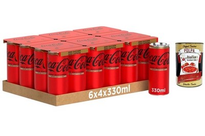 Coca-Cola Zero Zucker Zero Koffein 24x330ml +Polpa 400g