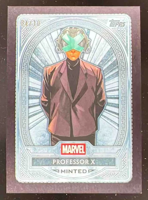 2025 Topps Mint Marvel Black Foil #117 Professor X Platinum /10