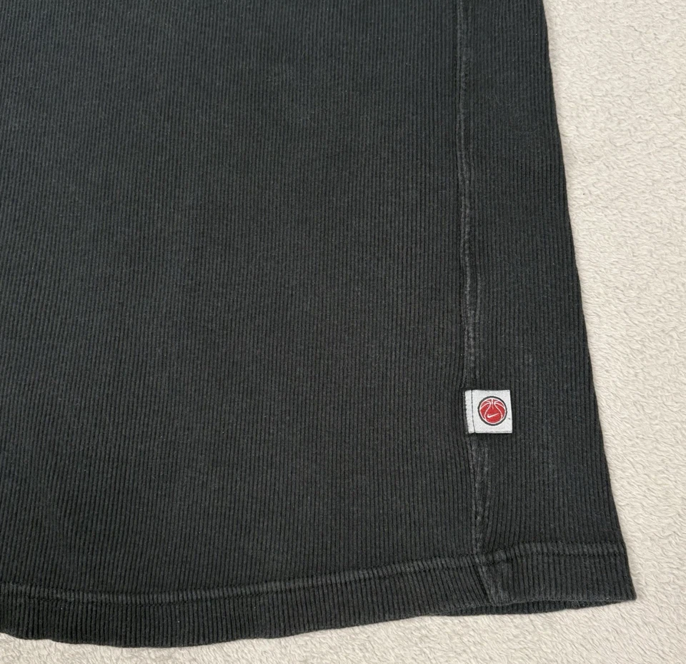 Camiseta sin mangas de baloncesto vintage Nike Center Swoosh para hombre L negra Y2K descolorida rara Foto 4 de 4