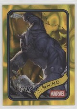 2025 Topps Chrome Marvel Comics Yellow Lava Refractor Rhino #39 1u6