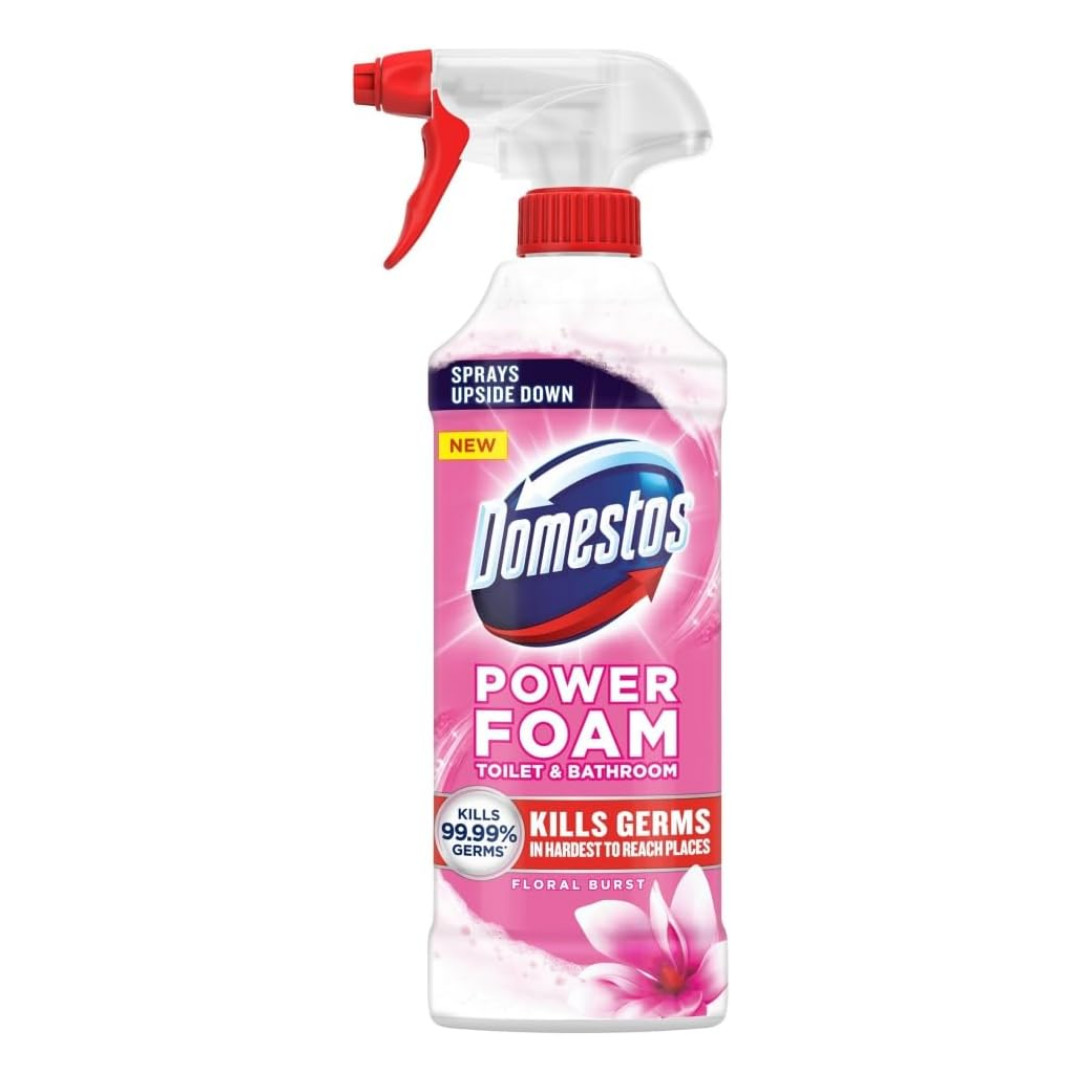 Domestos Power Foam Floral Blast Toilet & Bathroom Cleaner 450ml